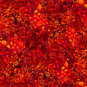 Spindrift Surge Cotton Fabric in Rust Orange by Designer Ocllo Mason