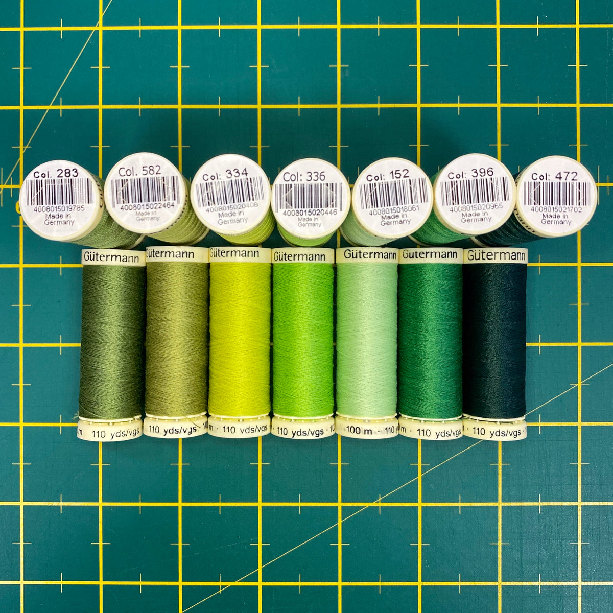 Gütermann Sewing Thread, 100m, Green - 396