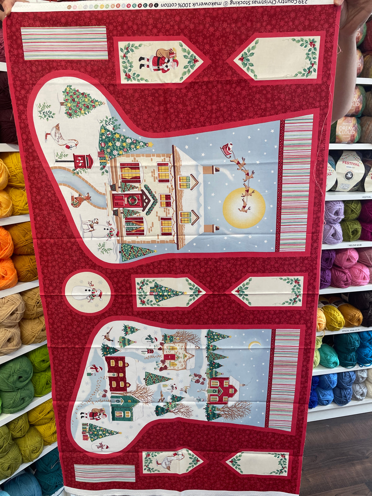 Christmas stockings panel