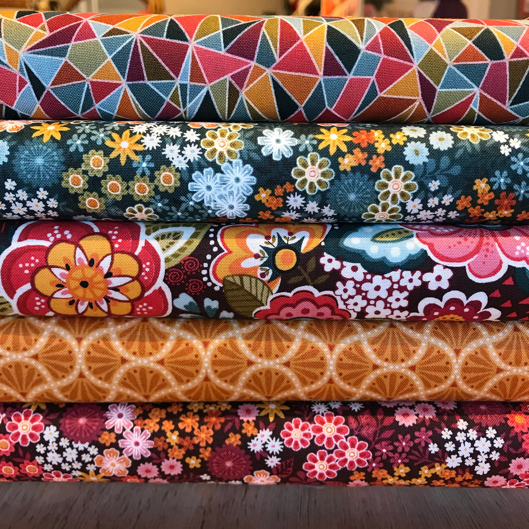 Revival By Makower - 5 Fat Quarter Bundle