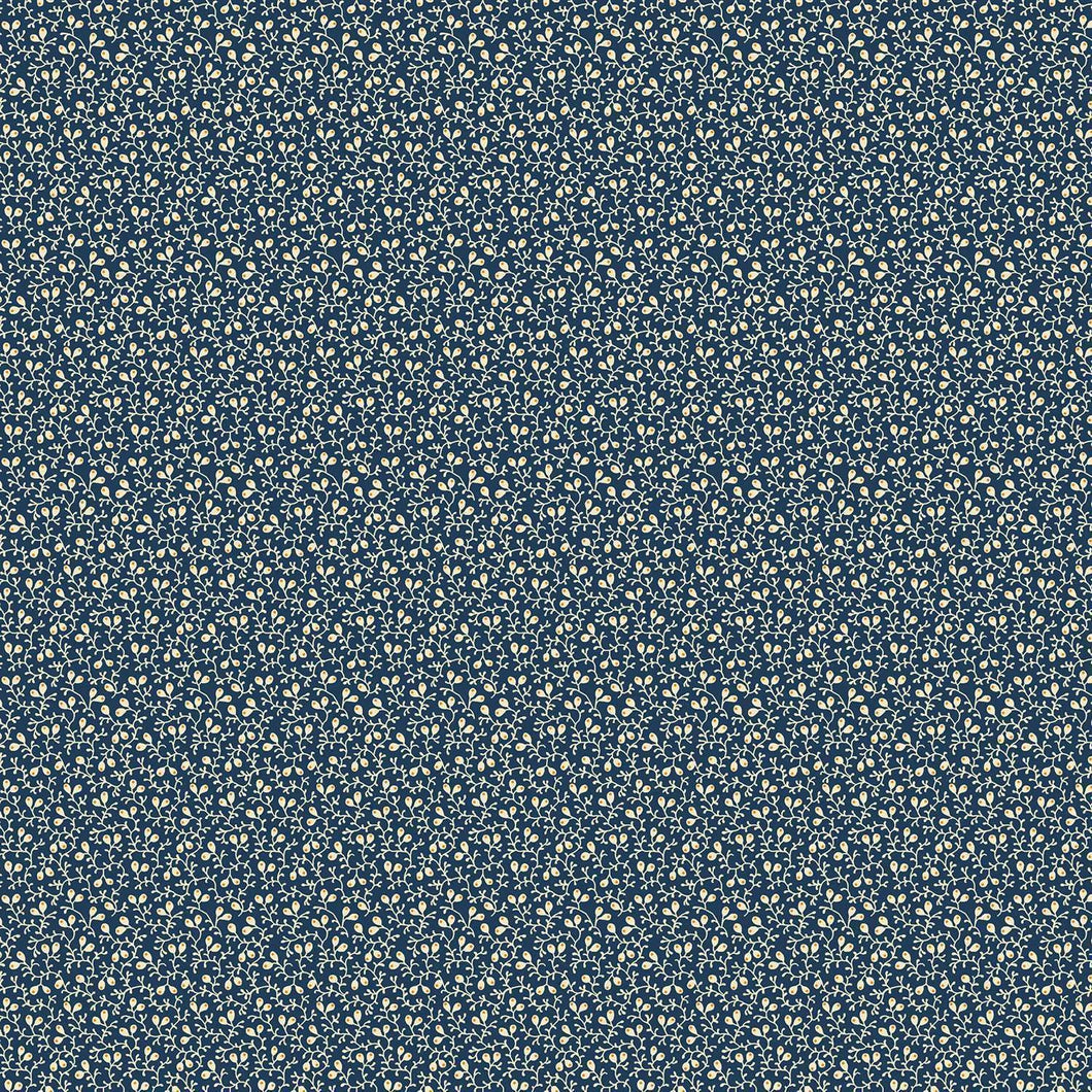 Indigo Cheddar II By Andover Fabrics - Berry Vine Indigo 1147-B