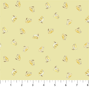 Countryside Comforts Chicks Fabric by Jane Carkill of Lamblittle