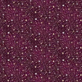 Celestial Dark Red Cotton Fabric