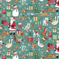 Country Christmas Friends Teal