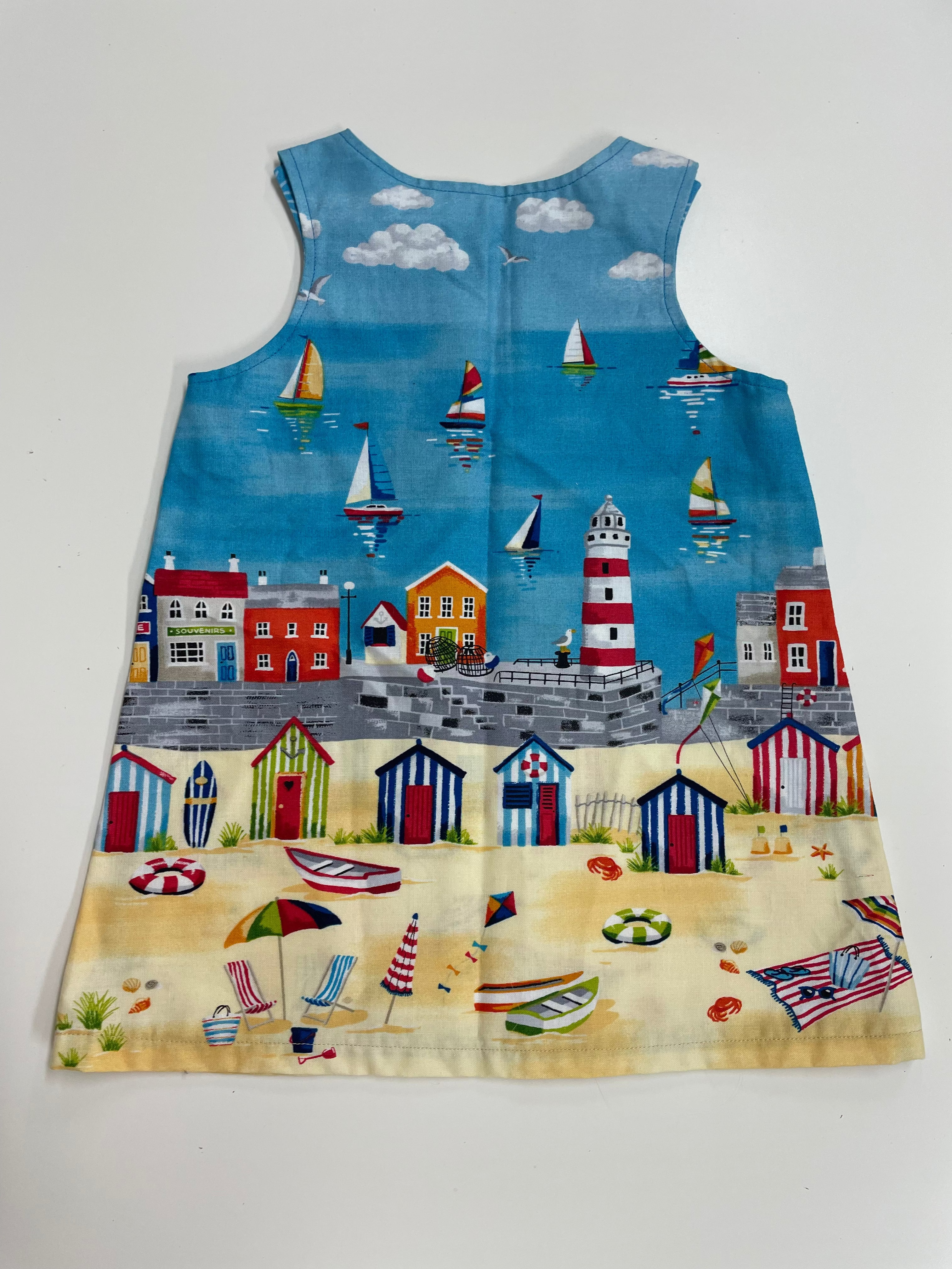Sleeveless Girl's Dress - Seaside