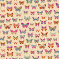 Luxe Butterflies Cream 2613-Q by Makower