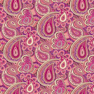Luxe Paisley Pink 2615-P by Makower