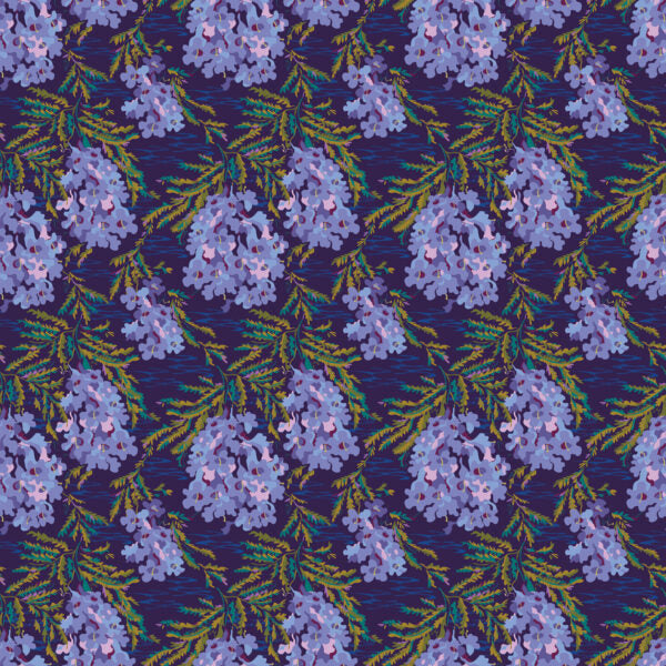 Wandering Eye - Jacaranda Cool - by Kathy Doughty and Figo Fabrics
