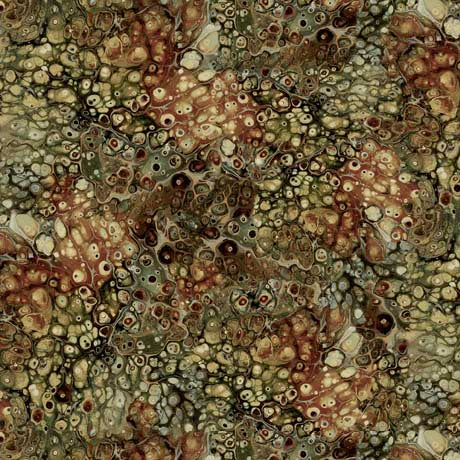 Spindrift Surge Cotton Fabric in Brown by Designer Ocllo Mason
