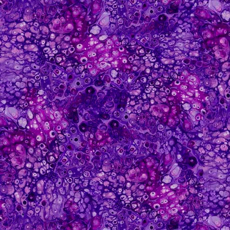 Spindrift Surge Cotton Fabric in Dark Purple by Designer Ocllo Mason