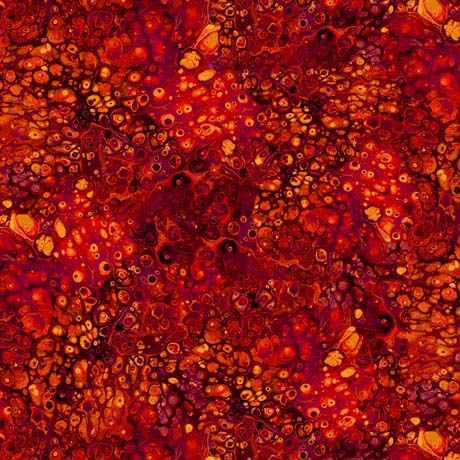 Spindrift Surge Cotton Fabric in Rust Orange by Designer Ocllo Mason