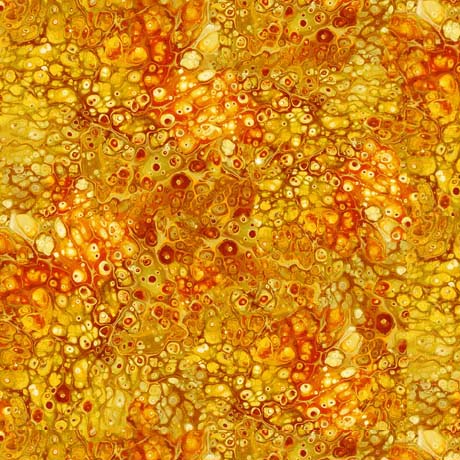 Spindrift Surge Cotton Fabric in Sun Yellow By Designer Ocllo Mason