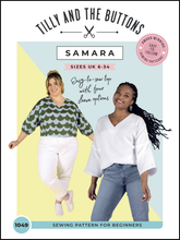 Load image into Gallery viewer, Samara Top- Tilly and the Buttons Pattern
