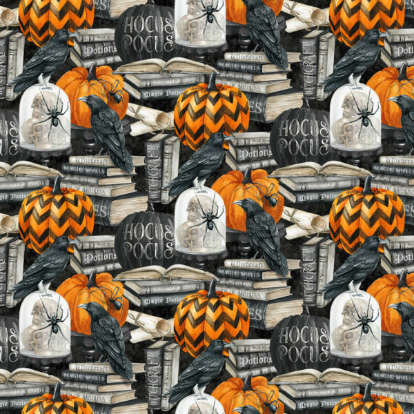 Spellbound Crows and Pumpkins
