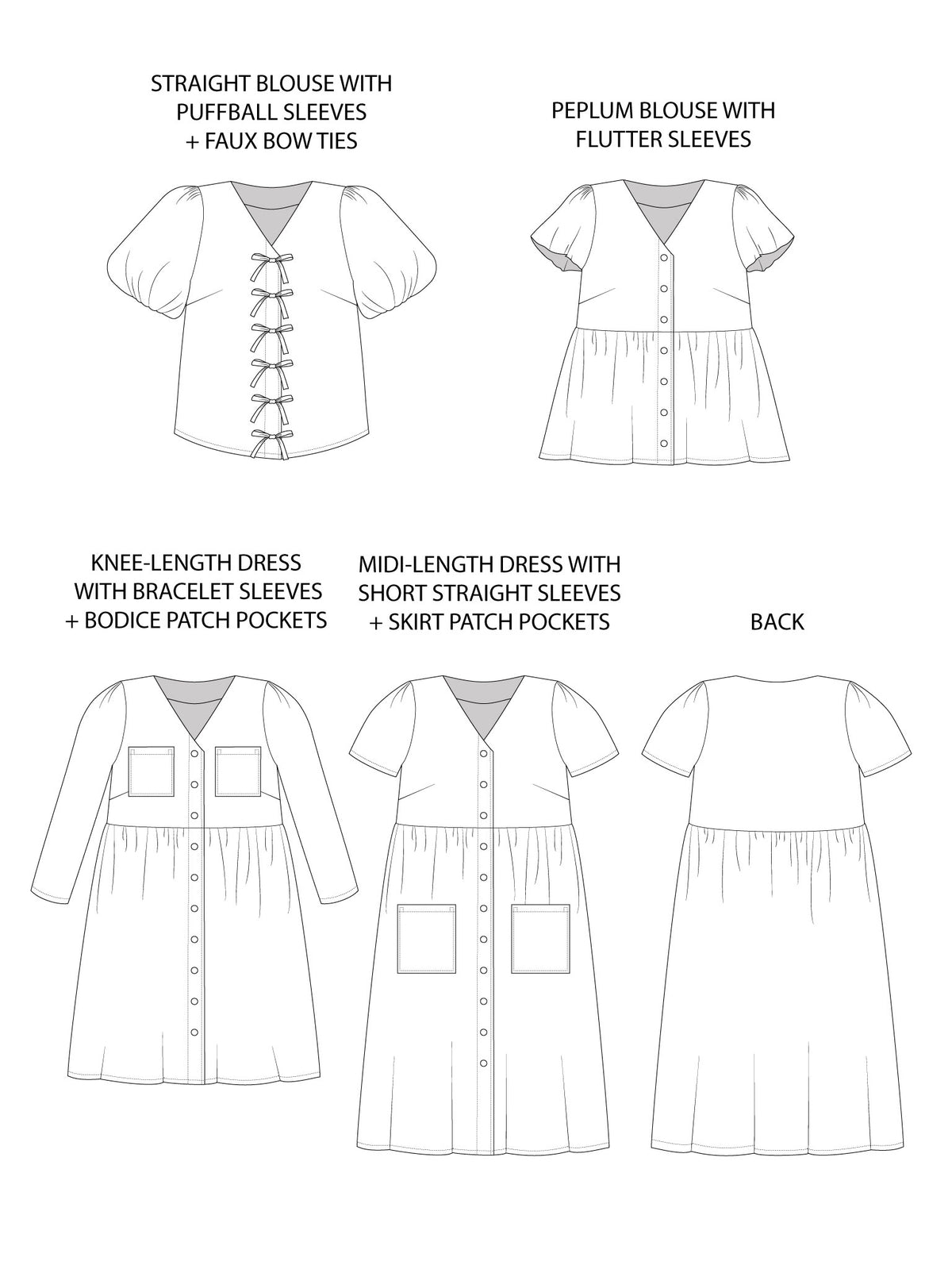 Nell Blouse and Dress- Tilly and the Buttons Pattern