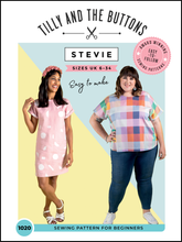 Load image into Gallery viewer, Stevie Tunic - Tilly and the Buttons Pattern
