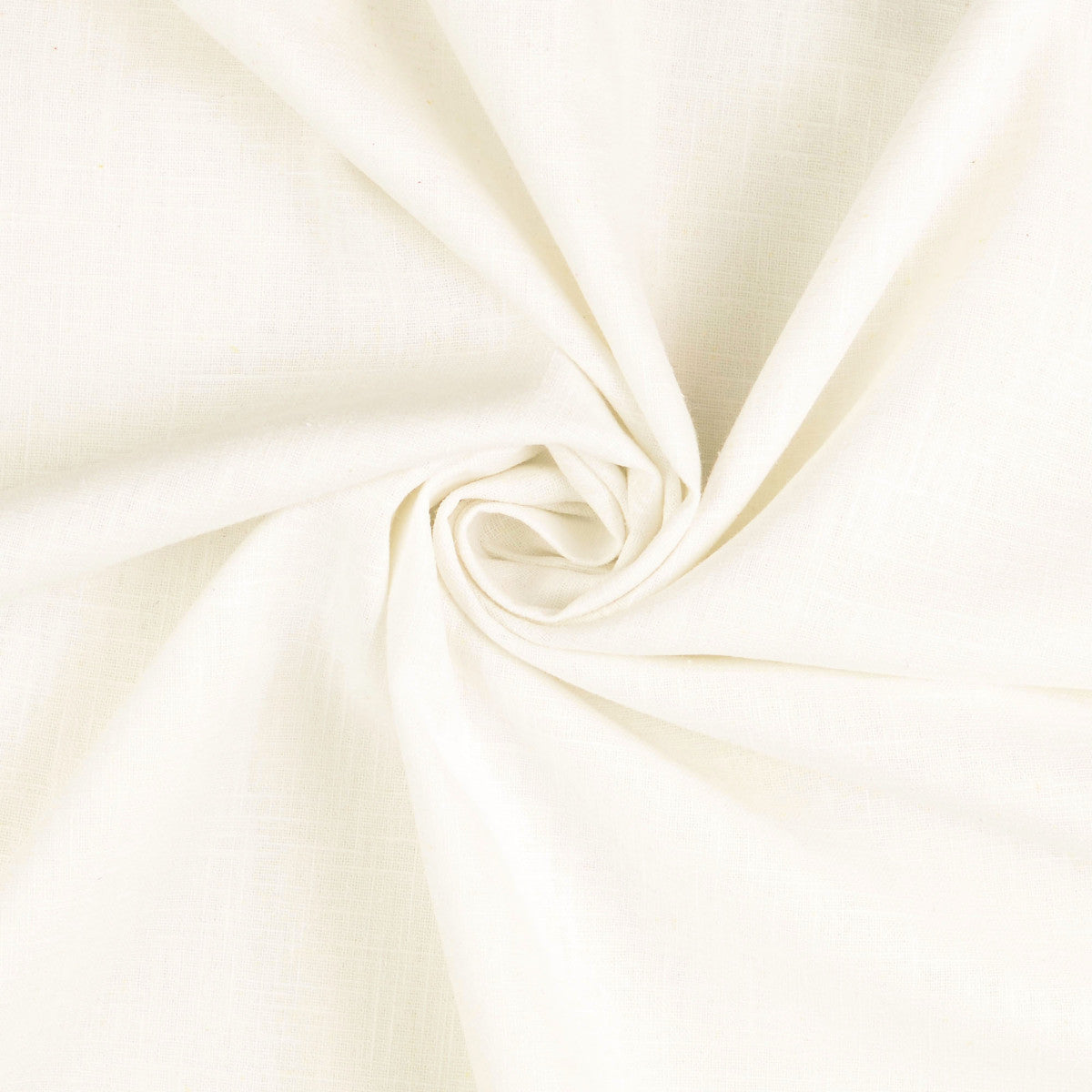 Close-up of white linen fabric with a subtle texture
