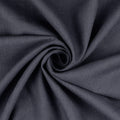 Close-up of dark blue linen fabric with folds