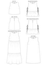 Load image into Gallery viewer, Leah Dress and Top - Tilly and the Buttons Pattern
