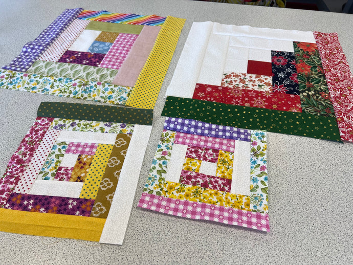 Log Cabin Patchwork Block - Saturday 25th October 1pm-3.30pm (4 spaces)