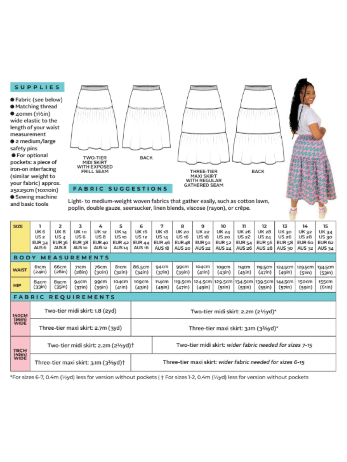 Luella Skirt - Tilly and the Buttons Pattern