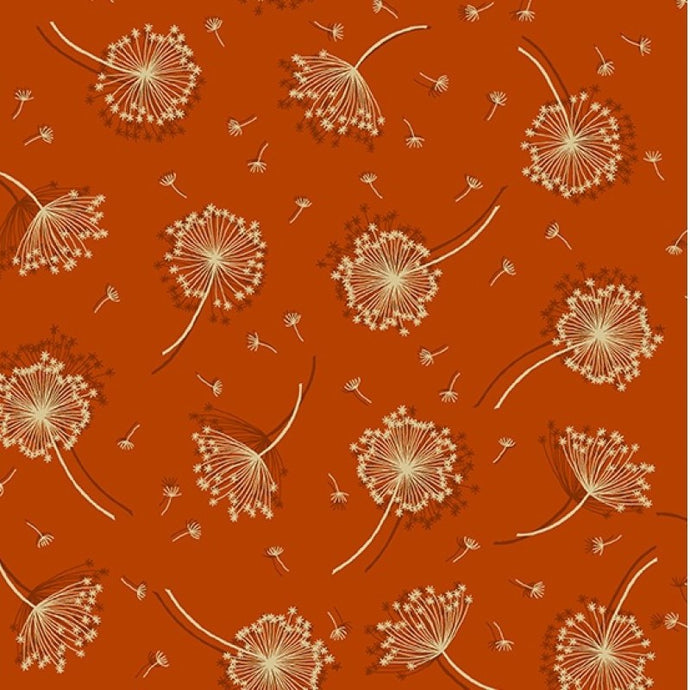 Luxe Seed Heads Rust 2614-N by Makower