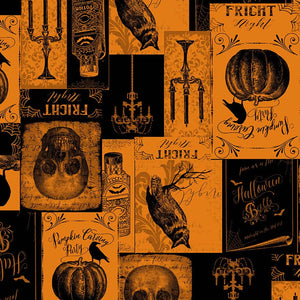 Mystery Manor Spooky Invitation Orange