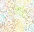 Island Batiks - 6/1021 - Dot Hibiscus - Rainbow