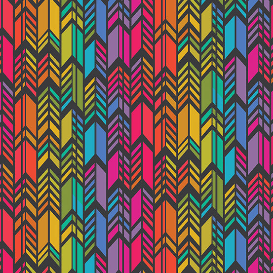 Alison Glass - Art Theory - Rainbow Feather - Night
