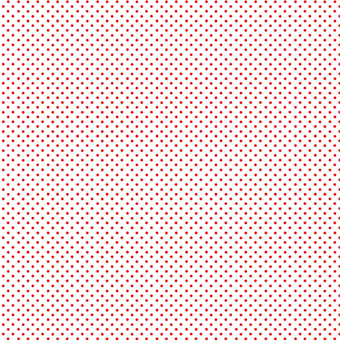 Makower - Spot - WR - Red Spot On White