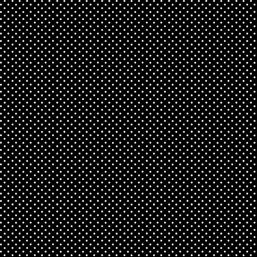 Makower - Spot - X - White Spot On Black