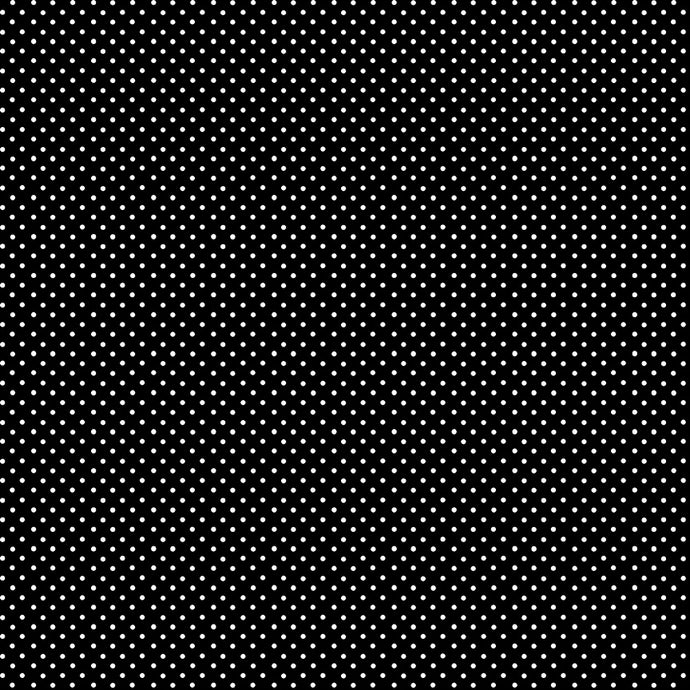 Makower - Spot - X - White Spot On Black