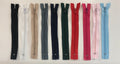 Zips 7" (18cm)  various colours each