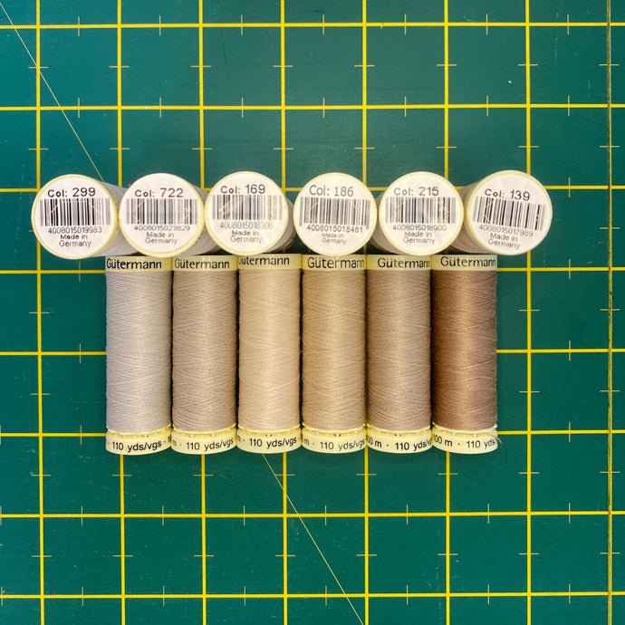 Gutermann - Sew All Thread 100m - Beige / Cream Range