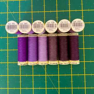 Gutermann - Sew All Thread 100m - Purple Range