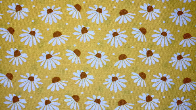 Freedom Fabrics - Wild Flower Collection - FF349 - 1 - Daises Yellow