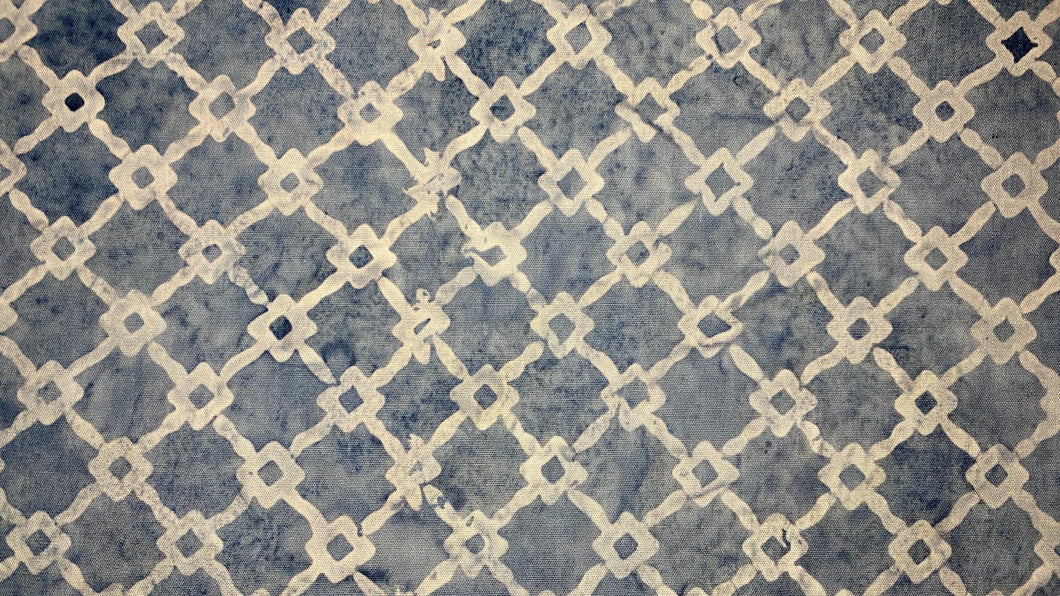 Batik - Blue Trellis