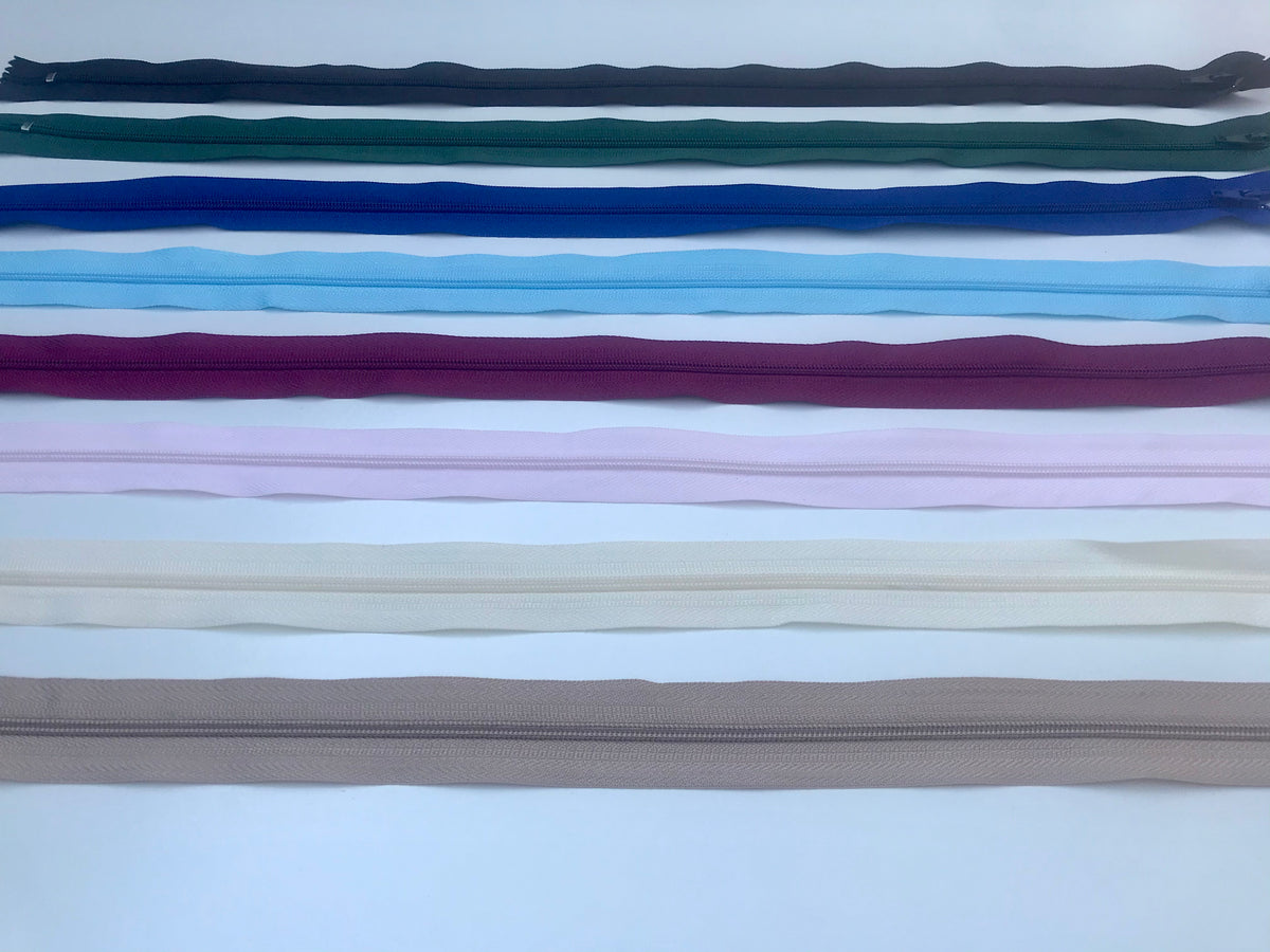 Zips 18" (45cm) various colours - each
